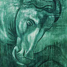 Fragment of a personal canvas painting made by Oxana Sytnik