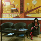Corporate wall mural for a printing company in London in the Old Street area