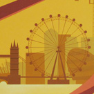 Fragment of a wall mural for office in the Old Street area in London